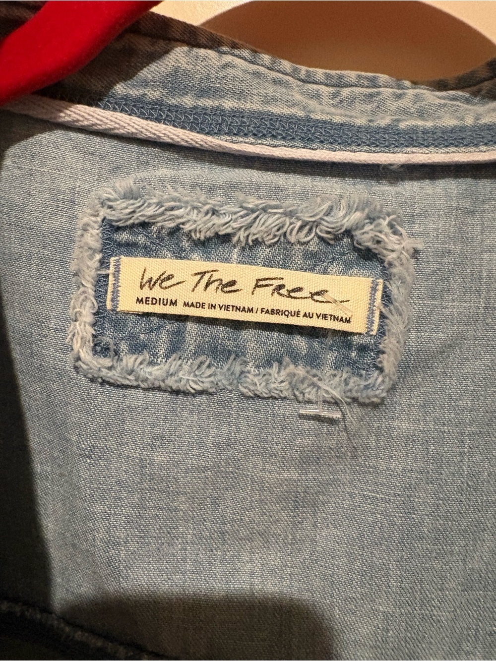 Free People Jude Denim Pullover Medium Color: Vintage Indigo NWT - Picture 6 of 7
